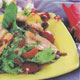 Горячий салат с лососем