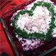 Салат с маринованным луком и свининой «слезы любви»